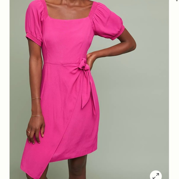 Easter Pink Resort Wrap Dress - Picture 1 of 7